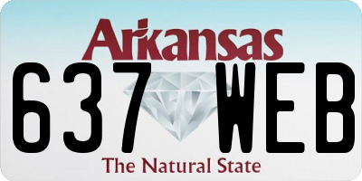 AR license plate 637WEB
