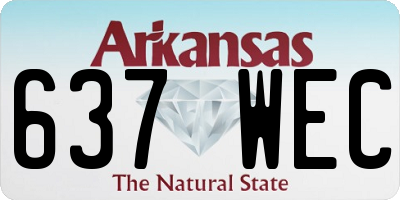 AR license plate 637WEC