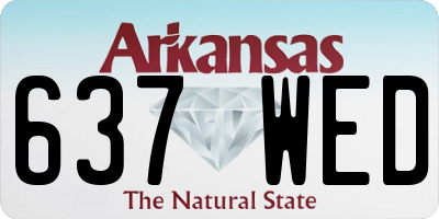 AR license plate 637WED