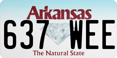AR license plate 637WEE