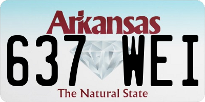 AR license plate 637WEI