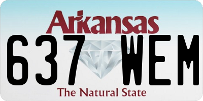 AR license plate 637WEM