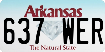 AR license plate 637WER