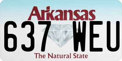 AR license plate 637WEU