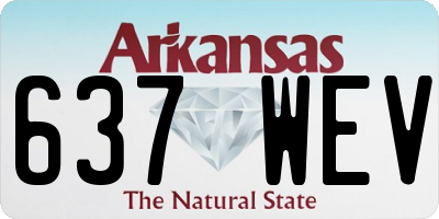 AR license plate 637WEV