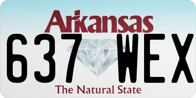 AR license plate 637WEX