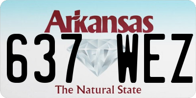 AR license plate 637WEZ