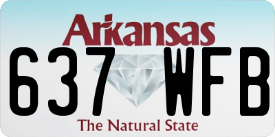 AR license plate 637WFB