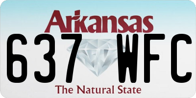 AR license plate 637WFC