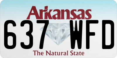 AR license plate 637WFD