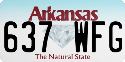 AR license plate 637WFG