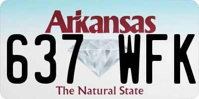 AR license plate 637WFK