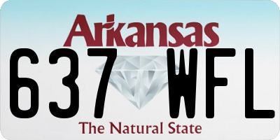 AR license plate 637WFL