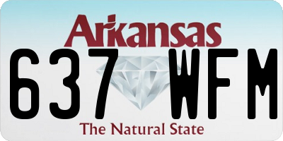 AR license plate 637WFM