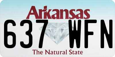 AR license plate 637WFN