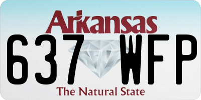 AR license plate 637WFP
