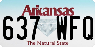 AR license plate 637WFQ