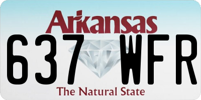 AR license plate 637WFR