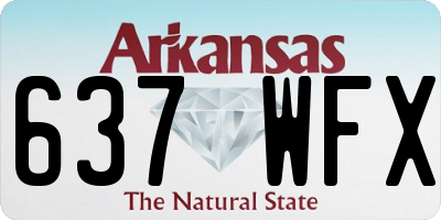 AR license plate 637WFX