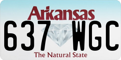 AR license plate 637WGC