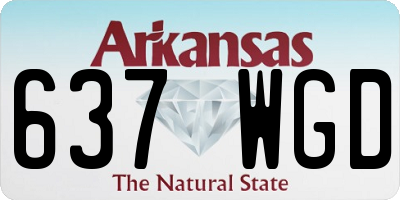 AR license plate 637WGD