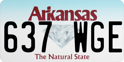 AR license plate 637WGE