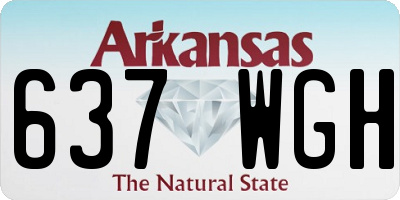 AR license plate 637WGH