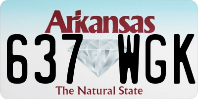 AR license plate 637WGK