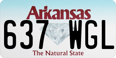 AR license plate 637WGL