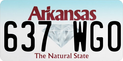 AR license plate 637WGO