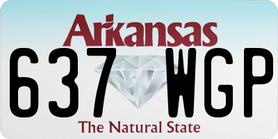 AR license plate 637WGP