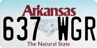 AR license plate 637WGR