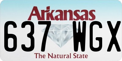 AR license plate 637WGX