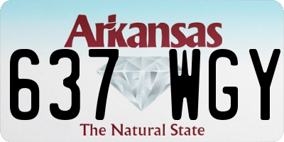 AR license plate 637WGY