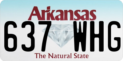 AR license plate 637WHG