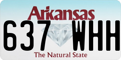 AR license plate 637WHH