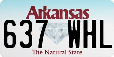 AR license plate 637WHL