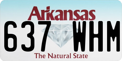 AR license plate 637WHM