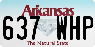 AR license plate 637WHP