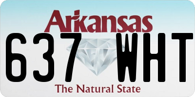AR license plate 637WHT