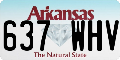 AR license plate 637WHV
