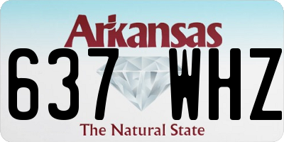AR license plate 637WHZ