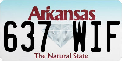 AR license plate 637WIF