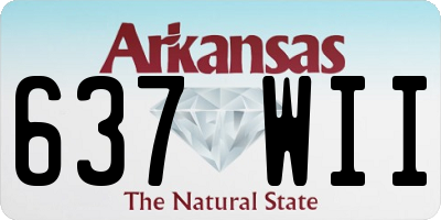 AR license plate 637WII
