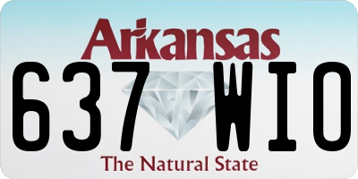 AR license plate 637WIO
