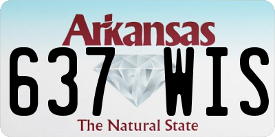 AR license plate 637WIS