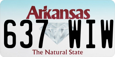 AR license plate 637WIW