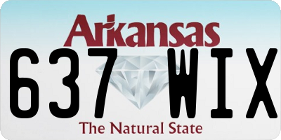 AR license plate 637WIX