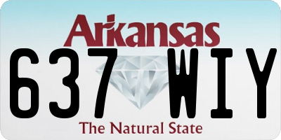 AR license plate 637WIY