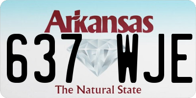 AR license plate 637WJE